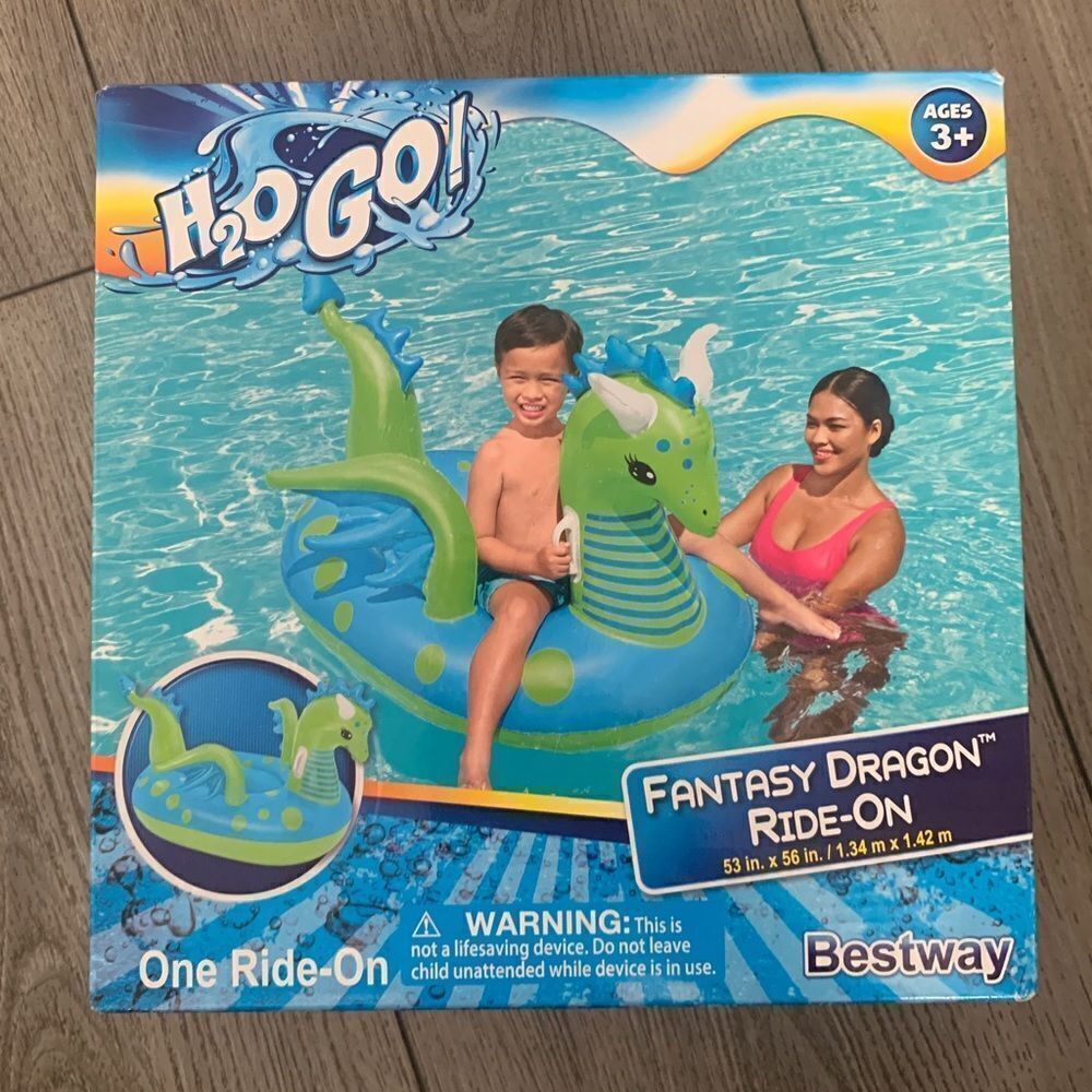 Fantasy dragon ride on 53 inch x 56 in. Perfect for the pool. - Picture 2 of 2